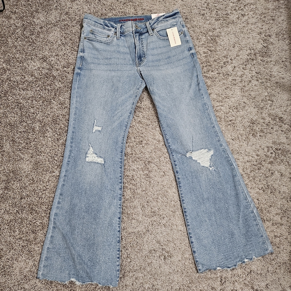 NWT Lucky Brand Women's Mid Rise Sweet Flare Jeans Size 30W/30L